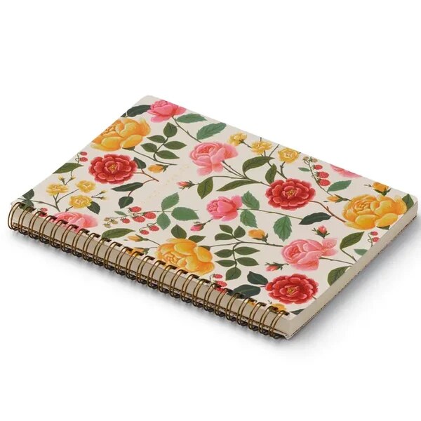 Rifle Paper Co Roses Spiral Notebook